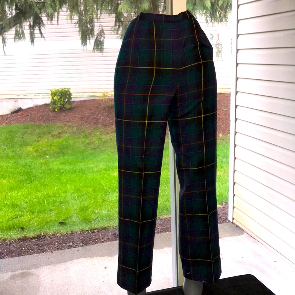 Women’s VINTAGE ALJEAN of CANADA Sz S Plaid Pants Wide Leg Pants